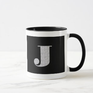 Caneca Letra J do monograma