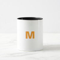 Letra M mug personalizada