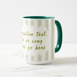 Caneca Letras de Música Personalizadas, Poema ou Citação