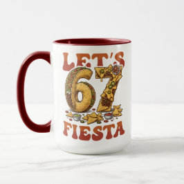 Caneca Lets 67 Fiesta Funny Cinco De Mayo Taco Nacho Meme