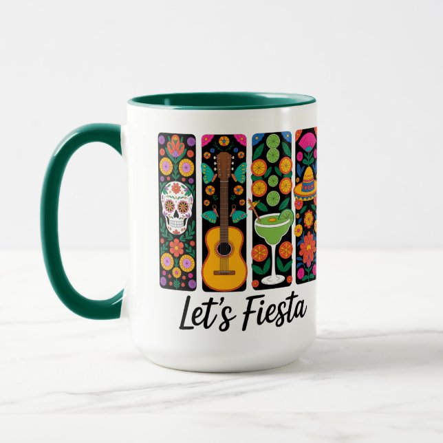 Caneca Let's Fiesta Cinco De Mayo – Mexicano Color (Esquerda)
