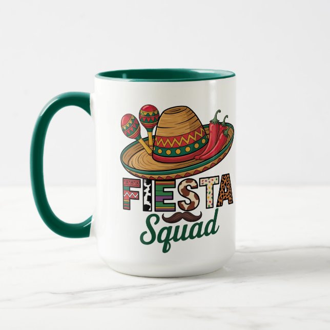 Caneca Let's Fiesta Cinco De Mayo – Mexicano Color (Esquerda)