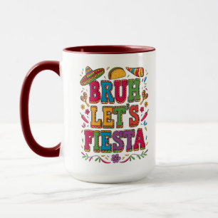 Caneca Let's Fiesta Cinco De Mayo – Mexicano Color