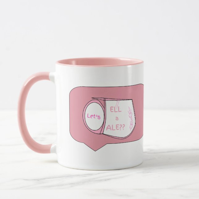 Caneca Lets "T"ell A Tale - Tea Cup Design (Esquerda)