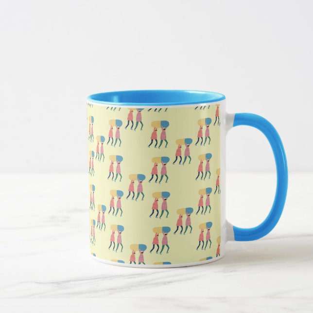 Caneca Levando um teste padrão do comprimido (Direita)