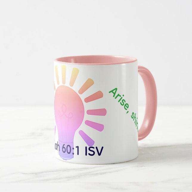 Caneca Levante-se, brilhe! (Frente Esquerda)