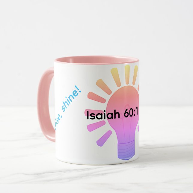 Caneca Levante-se, brilhe! (Frente Esquerda)