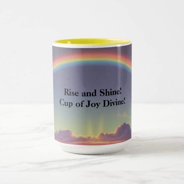 Caneca Levante-se e brilhe! Taça de Joy Divine (Centro)