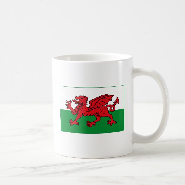 Caneca (leve) da bandeira de Wales (Direita)