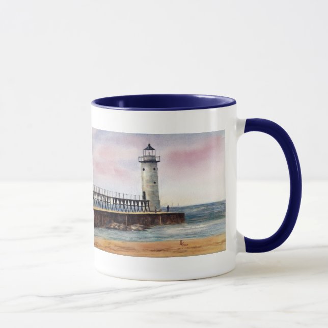 Caneca leve norte de Manistee Pierhead (Direita)