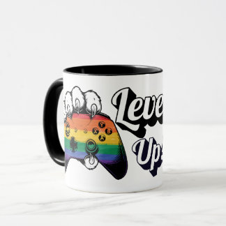Caneca LGBT Pride Level Up Tiger Paw Controller Mug 2026