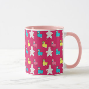 Caneca Lhamas e ilustração do Alpacas