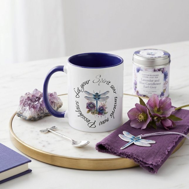 Caneca Libélula - espírito de novas possibilidades (Criador carregado)