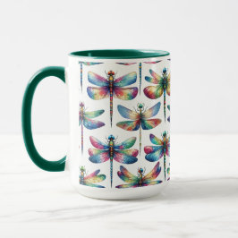 Caneca Libélulas Caleidoscópio
