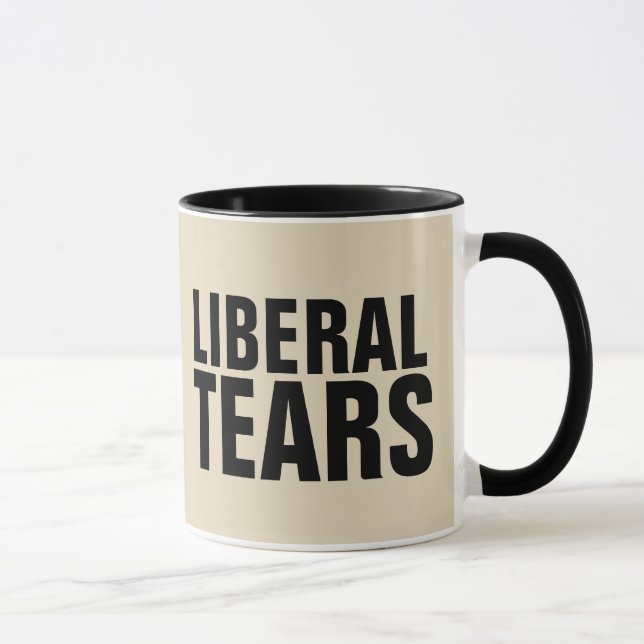 Caneca LIBERAL TEARS Engraçados Coffee Mugs (Direita)