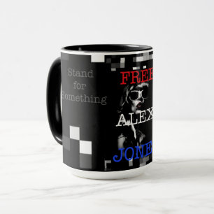 Caneca Liberdade de expressão - Alex Jones 15oz Mug grá