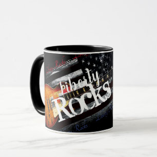 Caneca LIBERTY ROCKS Vintage - Bandeira americana