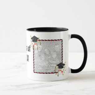 Caneca Licenciação de Mortar Azul e Diploma