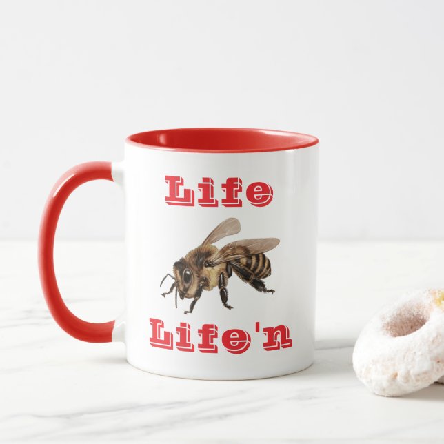 Caneca "Life B Life"n" (Com Donut)