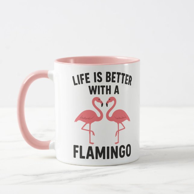 Caneca life is better with flamingo (Esquerda)