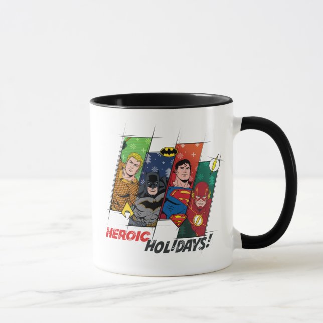 Caneca Liga da Justiça "Feriados Heroicos!" (Direita)