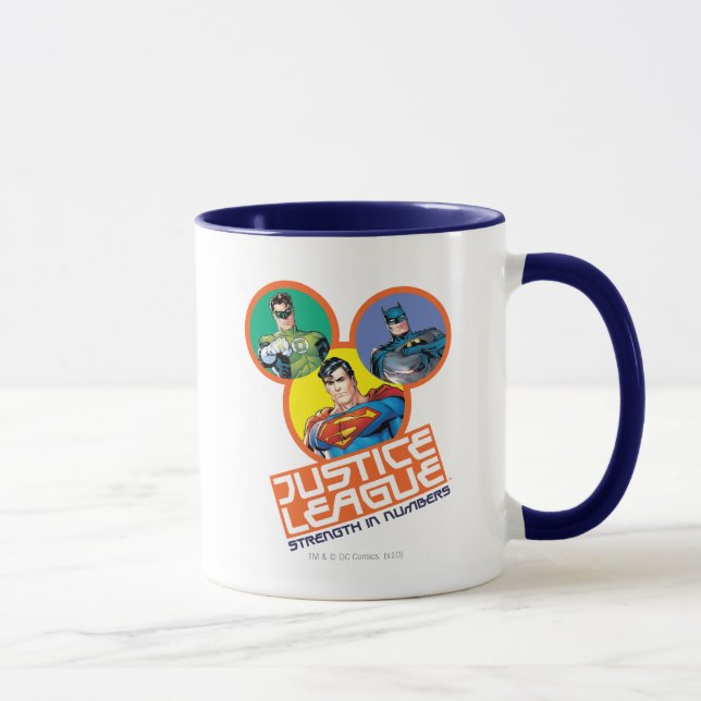 Caneca Liga da Justiça "Força em Números" (Direita)