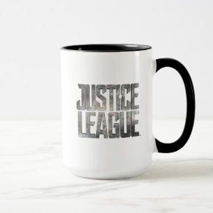 Caneca Liga da Justiça  Logotipo Metálico da Liga da Ju