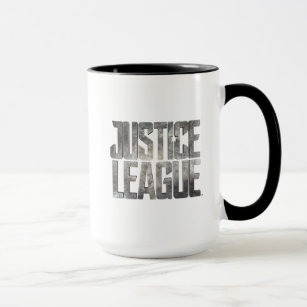 Caneca Liga da Justiça   Logotipo Metálico da Liga da Jus