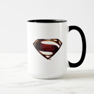 Caneca Liga da Justiça  Símbolo metálico-superman