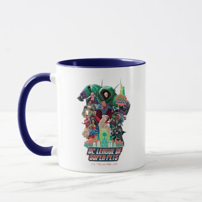 Caneca Liga DC de Super Pets Batalha por Metrópolis (Esquerda)