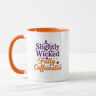 Caneca Ligeiramente Malvada, Totalmente Cafeinada