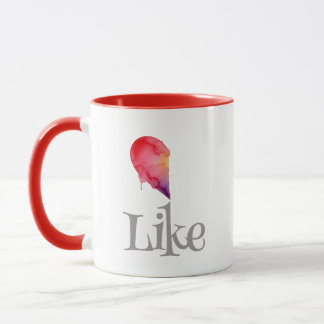 Caneca Like - half heart
