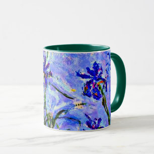 Caneca Lilac Irrises por Claude Monet