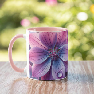 Caneca Lilac rosa e Primavera púrpura