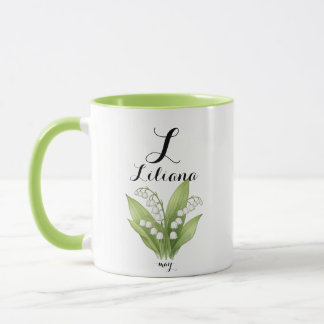Caneca Liliana – Lírio do Vale, Flor Elegante de Maio 