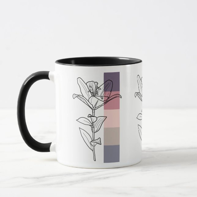 Caneca Lily com Paleta de Cores (Esquerda)
