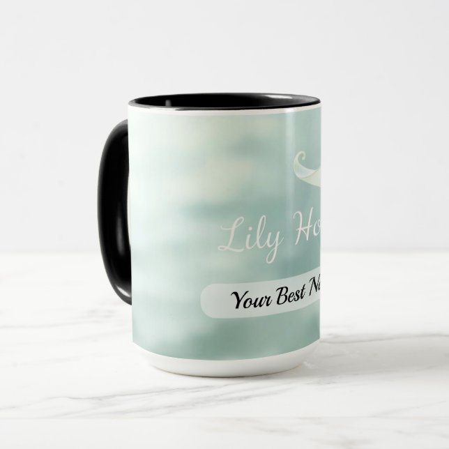 Caneca Lily Hope Curve Mug Custom (Frente Esquerda)