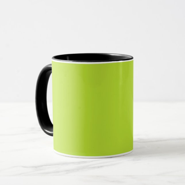 Caneca Limão verde claro e claro, de cor clara e ácido (Frente Esquerda)