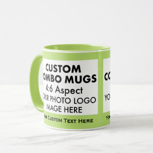 Caneca Lime 4:6 Paisagem 2 x Moldura de Foto Combo Person