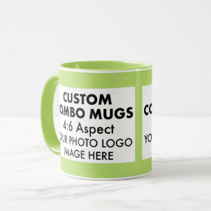 Caneca Lime 4:6 Paisagem 2 x Moldura para Foto Combo Pers