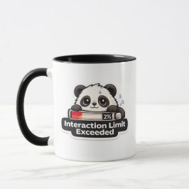 Caneca Limite de Interação Excedido Panda Design