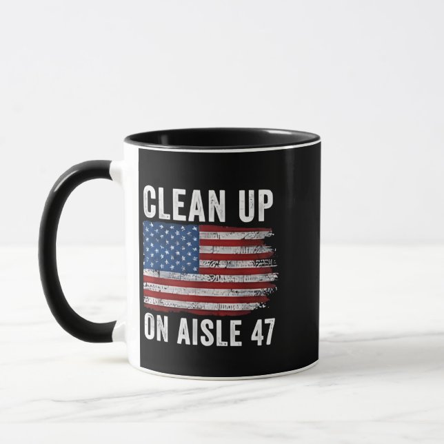 Caneca Limpar No Isle 47 Shirt Impeach 47 Anti Trump 8 (Esquerda)