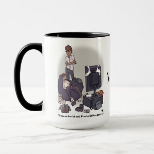 Caneca Limpe seu quarto Mug 15 oz