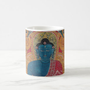 Caneca linda do Buda azul