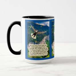 Caneca Linda Escritura de Águia Isaiah 40:31