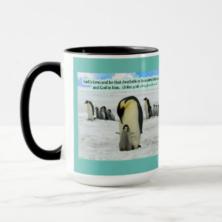 Caneca Linda Escritura Penguin 1 John 4:16