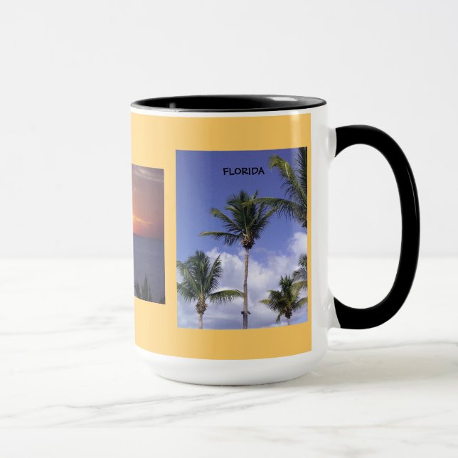 Caneca Linda Flórida de Três Imagens, Gift Mug (Direita)