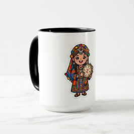 Caneca Linda Kawaii Amazigh Berber Mulher