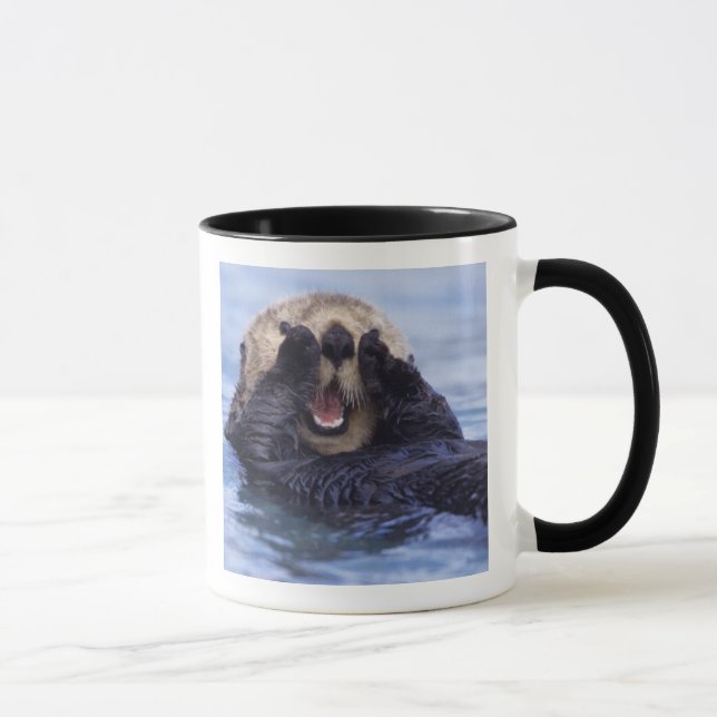 Caneca Linda lontra marinha | Alasca, EUA (Direita)
