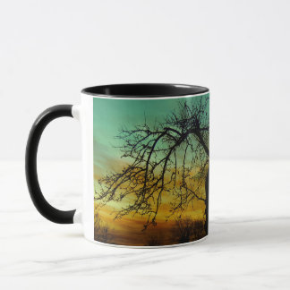 Caneca Linda paisagem cenística solar Arte fotográfica